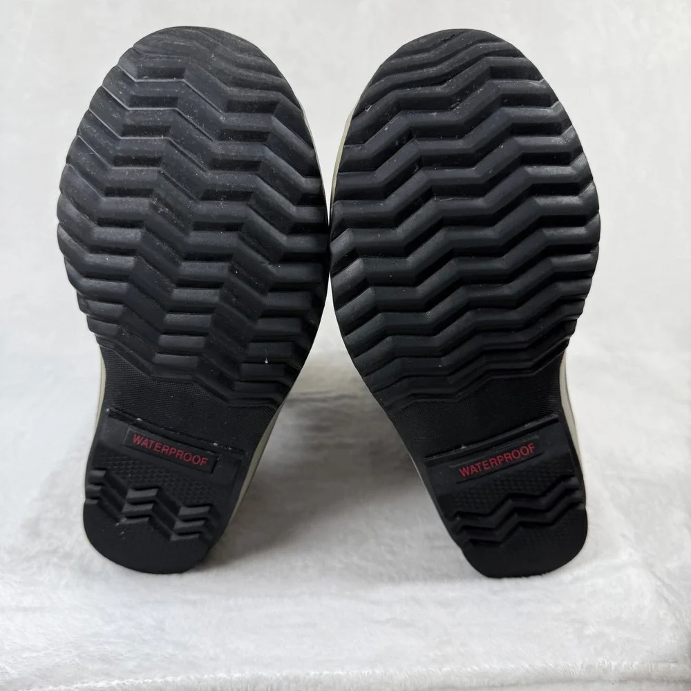 Sorel Yoot Pac Nylon Waterproof Snow Boots Navy Blue Red NY1879-464‎ Kids Size 5